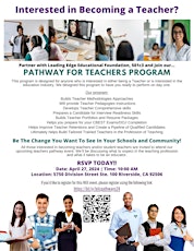 Interested in Becoming a Teacher?  Join our Pathways to Teachers Program.
