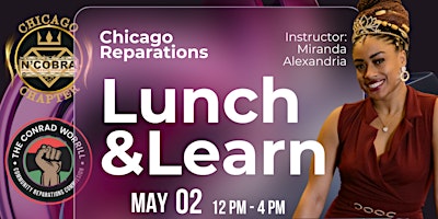 Primaire afbeelding van CWCRC- UJIMA - Reparations Lunch & Learn @ Discover Community Center