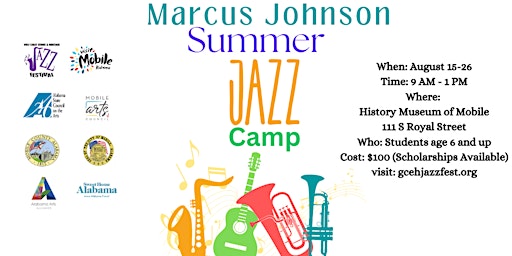 Imagem principal do evento The Marcus Johnson Summer Jazz Camp