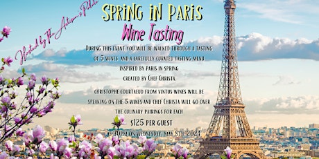 Spring in Paris Wine Tasting