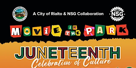 FREE  GIVEAWAYS & Movies in the Park Juneteenth Celebration of Culture