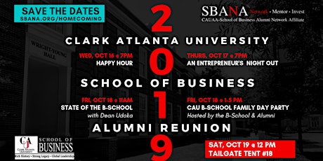 CAU School of Business Alumni Reunion Homecoming  Week 2019 primary image