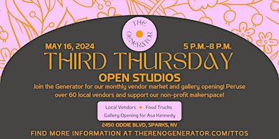 Immagine principale di Third Thursday: Open Studios at The Generator 