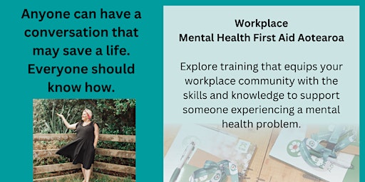 Hauptbild für Book Now Mental Health First Aid - Public Workshop - May 20 & 27 - Auckland