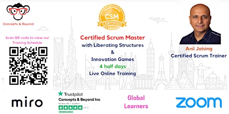 Certified ScrumMaster (CSM)  - Live Online