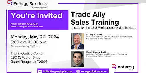 Imagem principal do evento Trade Ally Sales Training
