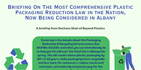 Plastic Packaging Reduction Law in Albany