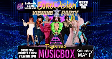 Immagine principale di EuroVision 2024: Viewing Party by Psyberia's MUSICBOX 