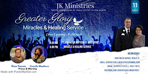 Hauptbild für Greater Glory Miracles & Healing Service PM