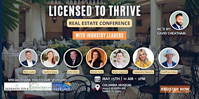 Primaire afbeelding van Licensed to Thrive - Tampa Real Estate Agent Event