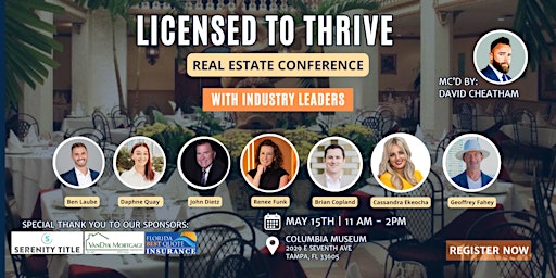Image principale de Licensed to Thrive - Tampa Real Estate Agent Event