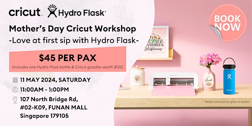 Mother's Day Cricut Workshop | Love At First Sip with Hydro Flask primary image