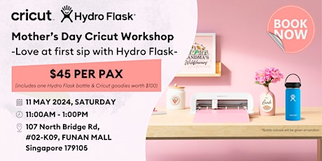 Mother's Day Cricut Workshop | Love At First Sip with Hydro Flask