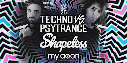 Techno vs Psytrance featuring Shapeless (Brazil) : primary image