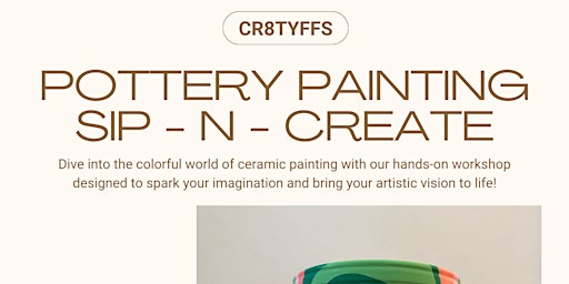 Immagine principale di Pottery painting Sip and Create 