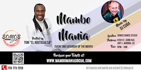 MamboMania Social (Every Third Saturday of each Month) - May Edition