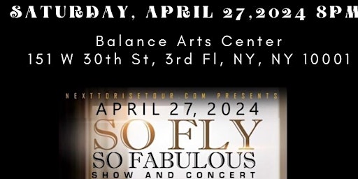 NYC SO FLY SO FABULOUS FASHION WITH A PERFORMANCE BY BRIA CHERI primary image