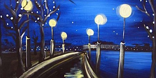 Image principale de A Midnight Riverside Walk - Paint and Sip by Classpop!™