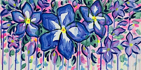 Vibrant Periwinkles - Paint and Sip by Classpop!™
