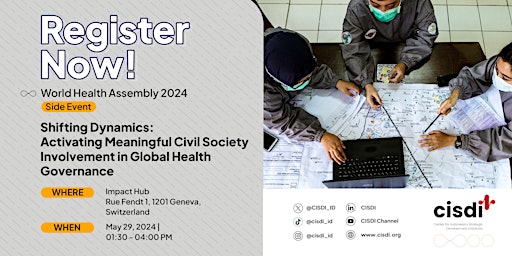 Activating Meaningful Civil Society Involvement in Global Health Governance primary image