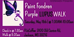 Imagem principal do evento Paint Fondren Purple Lupus Walk