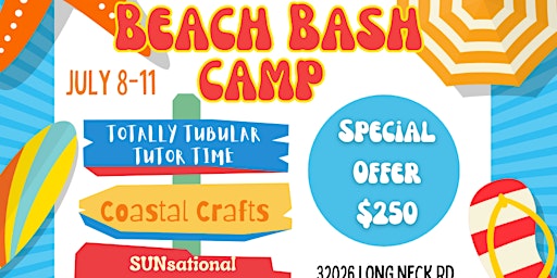 Imagem principal do evento Child Inspired's Children's Summer Program:  Beach Theme (Ages 5-8 )