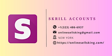 Buy Verified Skrill Accounts - Eventbrite