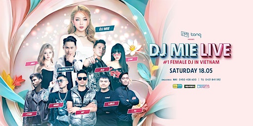 Imagen principal de EMI x TANG PRESENTS: DJ MIE LIVE | 18 MAY 24