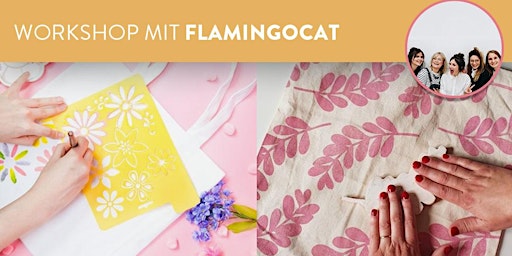 Image principale de Workshop mit Flamingocat: Florale Jutebeutel