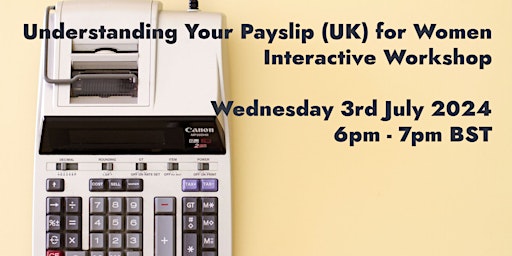 Understanding your payslip (UK) for women: Interactive Workshop primary image
