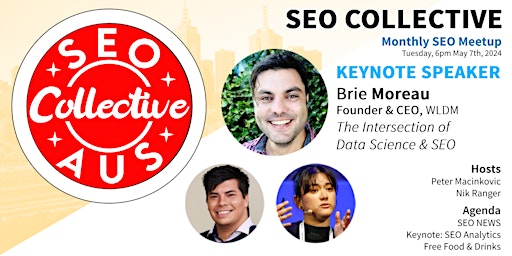 Image principale de 7th May 2024 SEO Collective MELBOURNE Monthly SEO Meetup