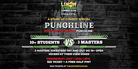 Primaire afbeelding van Punchline! | Wednesday, May 1st @ The Lemon Stand Comedy Club