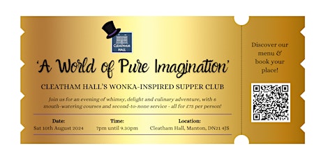 'A World of Pure Imagination' Supper Club