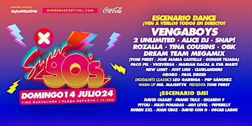 Super 90s Open Air Festival w/ Vengaboys, 2unlimited, Alice Dj & many more primary image