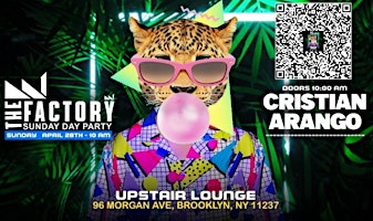DJ CRISTIAN ARANGO SAT DAY PARTY AT 96 MORGAN AV UPSTAIRS LOUNGE primary image