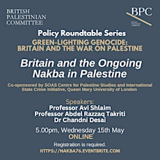 Britain and the Ongoing Nakba in Palestine