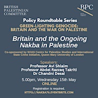 Immagine principale di Britain and the Ongoing Nakba in Palestine 