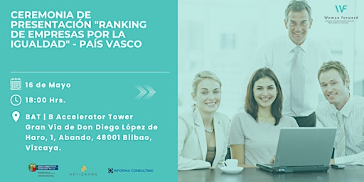 Image principale de Ceremonia de Premios del Ranking de Empresas por la Igualdad - País Vasco