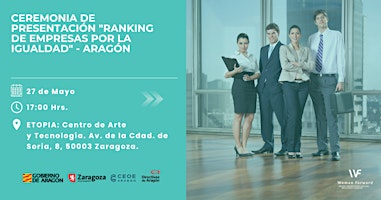 Imagem principal do evento Ceremonia de Premios del Ranking de Empresas por la Igualdad - Aragón
