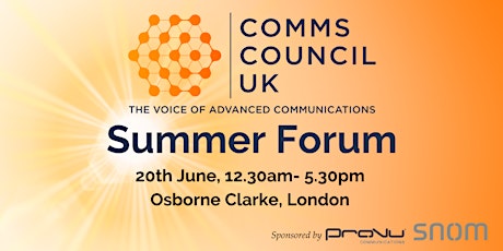 Comms Council UK Summer Forum