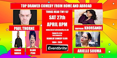 Bearcat Comedy Sat 27th April 2024 primary image