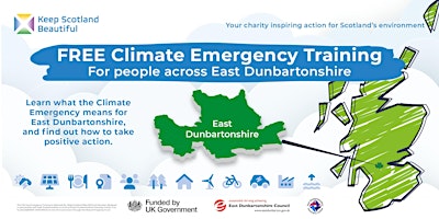 FREE Climate Emergency Training: East Dunbartonshire: Online, 17 & 24 June. primary image