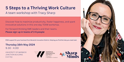 Primaire afbeelding van 5 Steps to a Thriving Work Culture