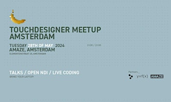 Imagem principal do evento TouchDesigner Meetup Amsterdam 2024