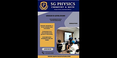 Primaire afbeelding van Transform Your Physics Grades in Singapore with best tuition service
