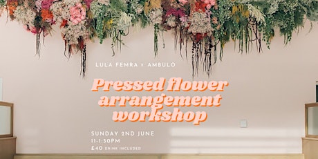 Pressed flower arrangement workshop