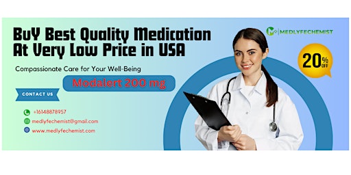 Imagem principal de Modalert 200 mg | Modafinil | It's Uses | Side Effects | +1-614-887-8957