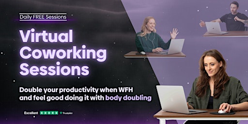 Hauptbild für Level Up Your Focus with Virtual Coworking (1- to 2-hour sessions)