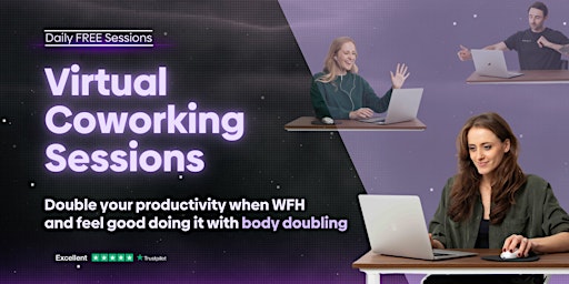 Level Up Your Focus with Virtual Coworking (1- to 2-hour sessions)  primärbild