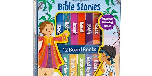 Imagem principal do evento READ [PDF] My Little Library Bible Stories (12 Board Books) ebook read [pdf